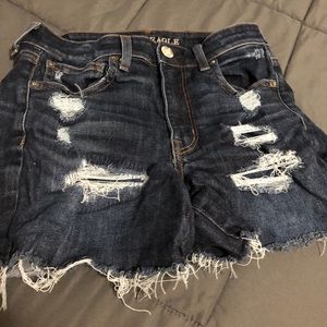 Ripped Jean Shorts